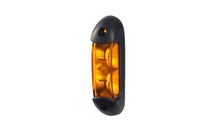 Blinkers med sidomarkeringsljus, oval, Kat 5, 0,5m, DV