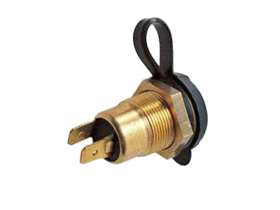 Mässinguttag 1-Plugg 2-lamellkoppl.