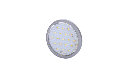 Innerbelysning rund, 1,2W, grå, 0,3m, 12V