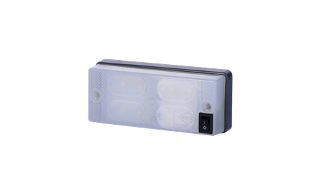 Innerbelysning 6W, switch, 0,3m, DV