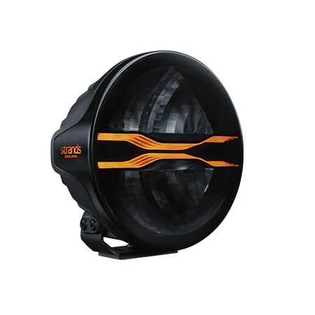 FOR9T Dragon Drive 7", E-godkänd, vit/orange DRL, DV