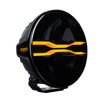 FOR9T Dragon Drive 9", E-godkänd, vit/orange DRL, DV