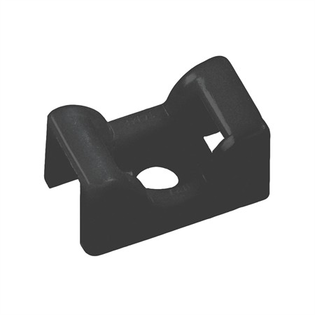 Buntbandsfäste, för buntband max 4.8mm, svart