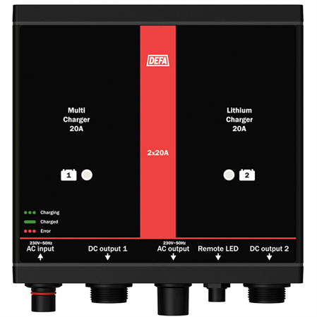 Lithium/MultiCharger 2x20A
