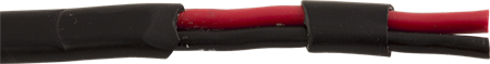 Kabel, RKXB, 2x1.5mm², Röd, Svart