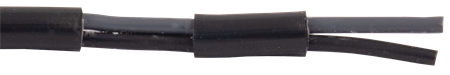 Kabel, RKKB, 2x0.75mm², Grå, Svart