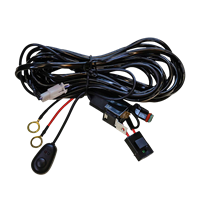 Extraljuskablage för 1 ljus, med relä och 2-pol DT, brytare