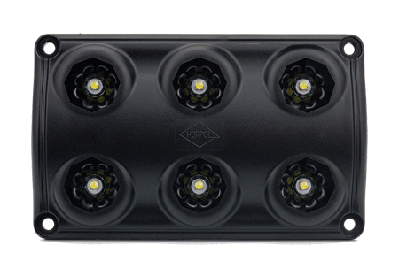 Innerbelysning 6 LED, 10W, 0,5m, DV, Svart