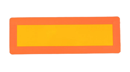 Reflexskylt släp, 300x100mm, 2-pack