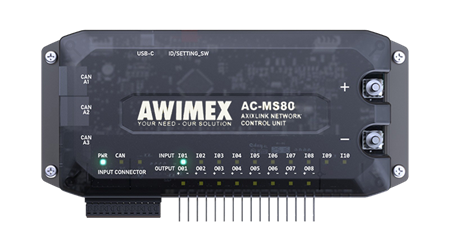 AXIXLINK AC-MS80-D2, Styrsystem, 10-in/8-ut, CAN, 24V