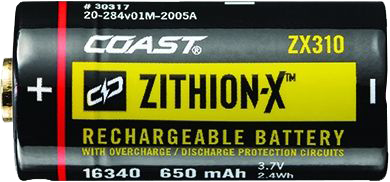 COAST ZX310 Zithion-X uppladd. batteri till XP6R