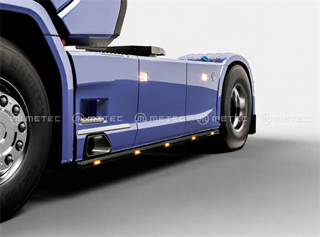 Sidorör LED Scania R, S, G 2019- Hjulbas 3750mm Svarta
