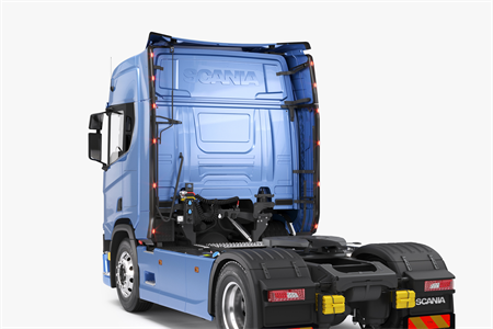 Sidorör Pärleport LED Scania R 2016- Svart