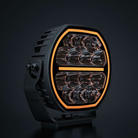 Big Energy 2.0 extraljus 7", vit/orange pos., optimized beam