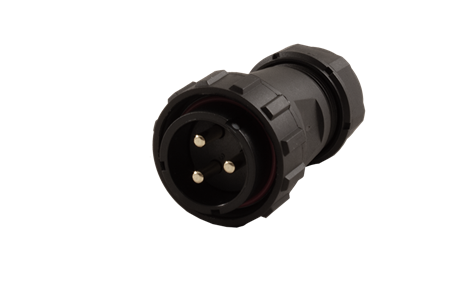 3-polig hane, kabelmontering, 50A, IP68