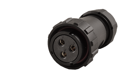 3-polig hona, kabelmontering, 50A, IP68