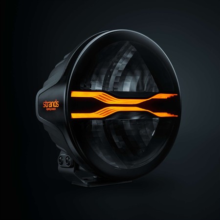 FOR9T Dragon Drive 7", E-godkänd, vit/orange DRL, DV