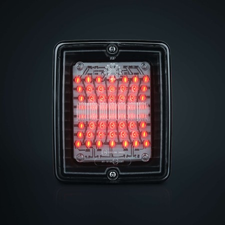 IZE LED dimljus bak klar lins square, 24V, IP66