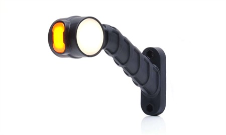 Gummiarm höger sido/fram/bak positionsljus, vit/röd/orange lins
