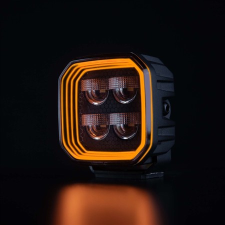 FOR9T no-glare arbetsljus 78W, röd/orange pos.