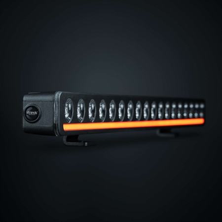 Nuuk D-line 20", E-godkänd, inbyggt relä, vit/orange DRL, DV