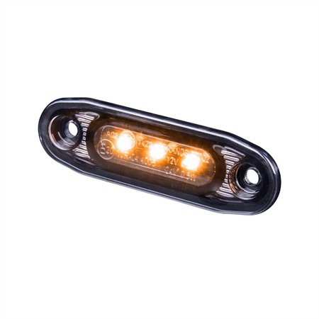 DARK KNIGHT Ultra Slim sidomarkering 3 LED, 10-32V, 5m kabel