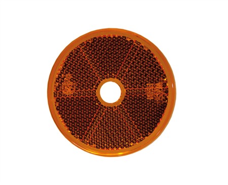 Orange reflex rund, 4-pack, E-märkt