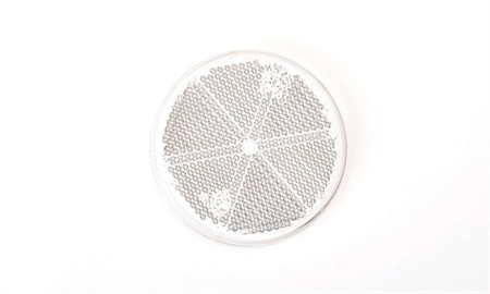 Vit reflex rund, E-märkt