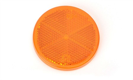 Orange reflex rund, E-märkt