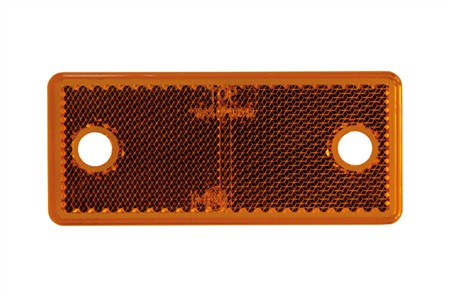 Orange reflex rektangulär, E-märkt