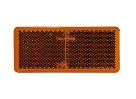 Orange reflex rektangulär, E-märkt