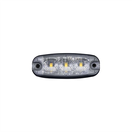 Cruise light riktat blixtljus orange 3 LED, 10-32V, 26 blixtmönster