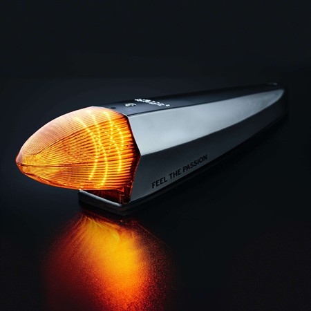 IZE LED Silver Arrow Torpedo lampa, vit/orange pos., Varningljus