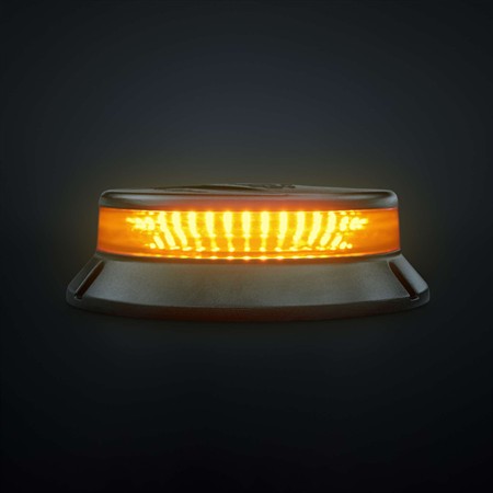 Cruise light roterande varningsljus LED planmontage/mörk lins, 10-48V,