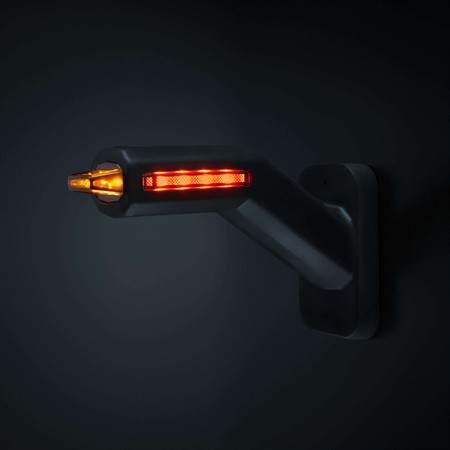FREEDOM Light Guide vänster mellan sido/fram/bak positionsljus, 12-24V