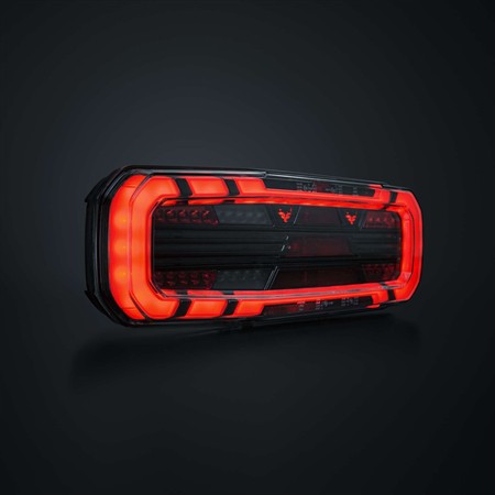 FREEDOM Dark 5 funk. bakljus vänster för släp, Bak/Broms/Blinker/Back/