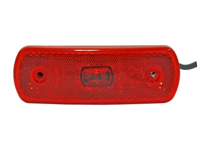 Positionsljus LED, Röd, DV, 5m kabel